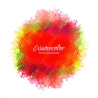 Abstract colorful watercolor stroke background vector