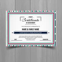 Beautiful certificate template design vector