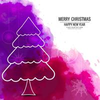 Merry Christmas greeting card colorful background vector