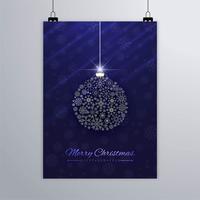 Merry Christmas greeting card colorful background vector