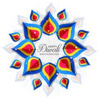 Diwali colorfu card decorativel background Vector