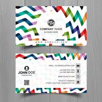 Abstract stylish wave business card template design vector