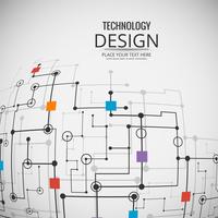 Resumen tecnología de diseño de fondo ilustración vector