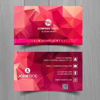 Abstract stylish wave business card template design vector