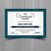 Beautiful certificate template design vector