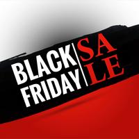 Abstract black friday sale poster design vector