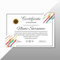 Certificate Premium template awards diploma background vector