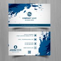 Abstract stylish wave business card template design vector