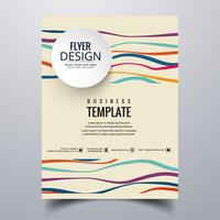 Abstract stylish buisness brochure card template design vector