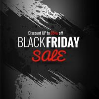Abstract black friday sale poster design vector