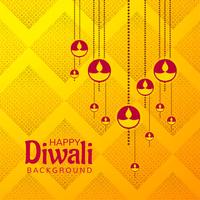 Abstract Happy Diwali festival card background vector