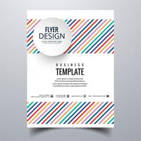 Abstract stylish buisness brochure card template design vector