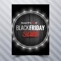 Abstract black friday sale poster brochure template design  vector