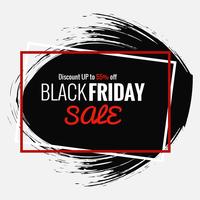 Abstract black friday sale poster design vector