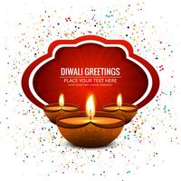 Abstract Happy Diwali festival card background vector