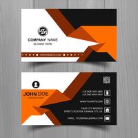 Abstract stylish wave business card template design vector