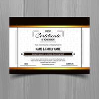 Beautiful certificate template design vector