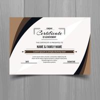 Beautiful certificate template design vector