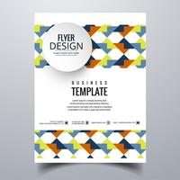 Abstract stylish buisness brochure card template design vector