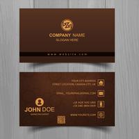 Abstract stylish wave business card template design vector