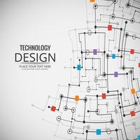 Resumen tecnología de diseño de fondo ilustración vector