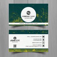 Abstract stylish wave business card template design vector