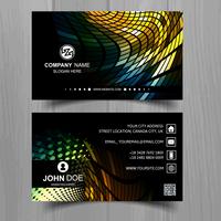 Abstract stylish mosaic business card template design
