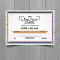 Beautiful certificate template design vector