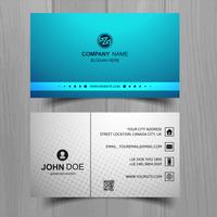 Abstract stylish wave business card template design vector