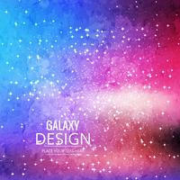 Space Galaxy Background with nebula, stardust and bright shining vector