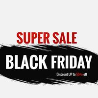 Abstract black friday sale poster design vector