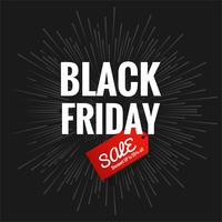 Abstract black friday sale poster design vector