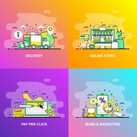 Digital Marketing Elements vector