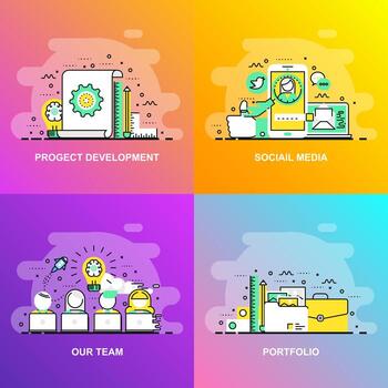 Digital Marketing Elements vector