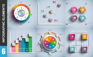 Infographic elements Data visualization template vector