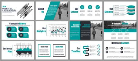 Business Powerpoint Slide Templates vector