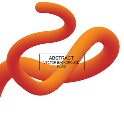 Abstract 3d fluid curved line