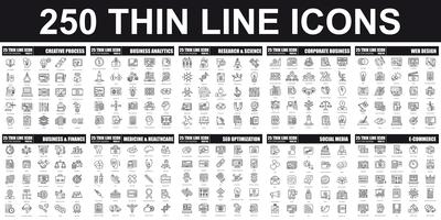 Thin Line Pictogram Icon Pack