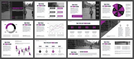 Business Infographic Powerpoint Slide Templates vector