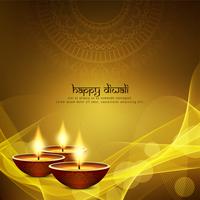 Fondo de saludo hermoso abstracto feliz Diwali vector