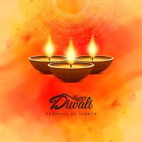 Abstract Happy Diwali beautiful religious background vector