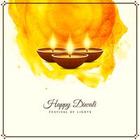 Abstract Happy Diwali religious greeting background vector