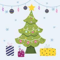 Christmas Tree Background vector