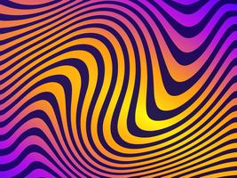 Colorful Wavy Lines Vector Background