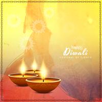Abstract beautiful Happy Diwali festival greeting background vector