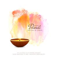 Abstract Happy Diwali artistic background vector