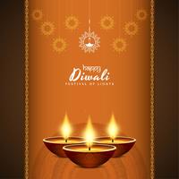 Abstract Happy Diwali festival greeting background vector