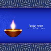 Fondo decorativo abstracto feliz Diwali vector