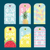 Summer Gift Tag Vector Pack