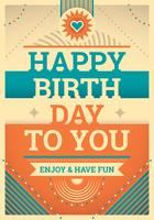 Birthday card vector